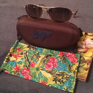 Maui Jim Baby Beach Sun Glasses, Gold
